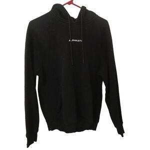 Alphalete mens black hoodie pullover sweater size Small